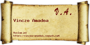 Vincze Amadea névjegykártya
